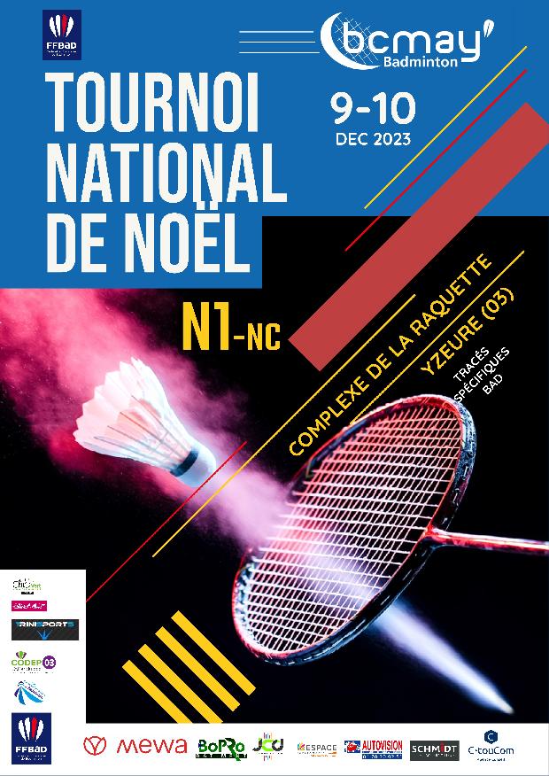 TOURNOI NATIONAL N1 DE NOEL DU BCMAY